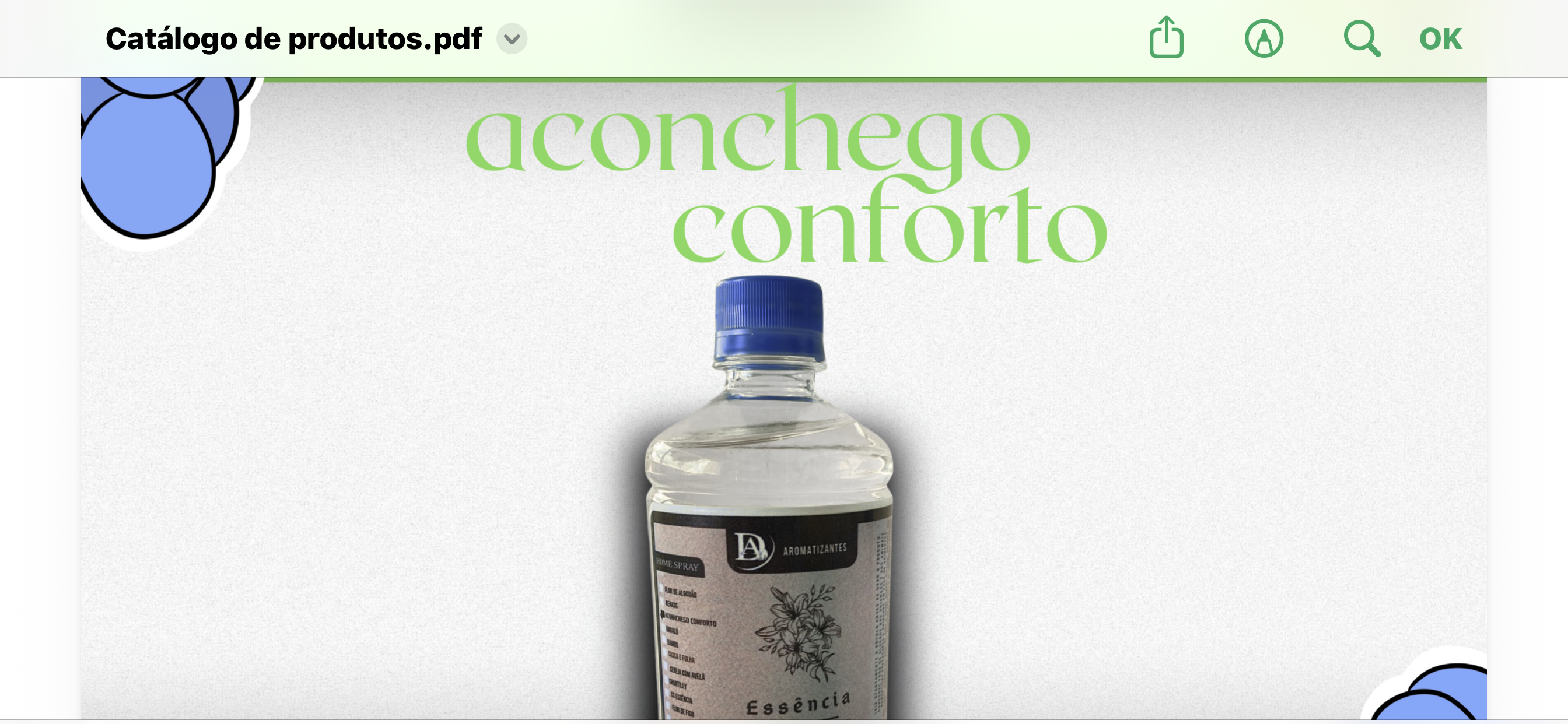 Aromatizante aconchego conforto 500 ml