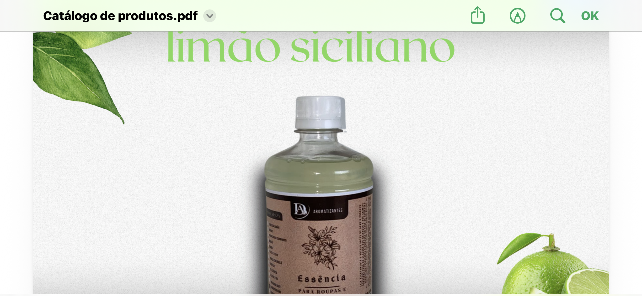 Aromatizante Limão siciliano 500 ml