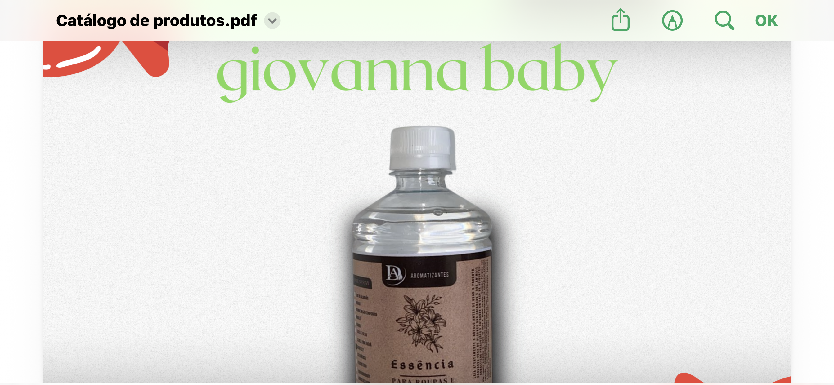 Aromatizante Giovanna baby 500 ml