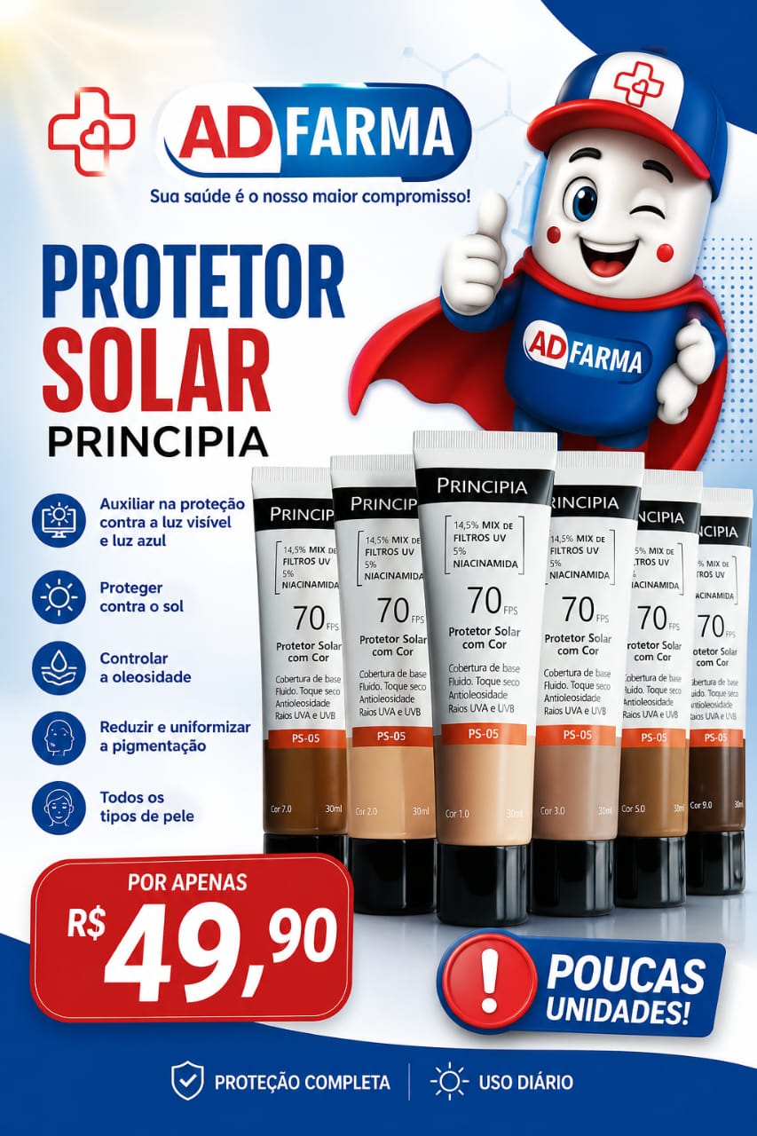 PRINCIPIA - PROTETOR SOLAR COM COR