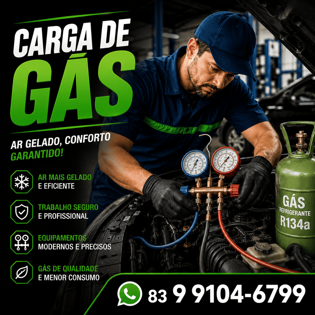 Carga de Gás