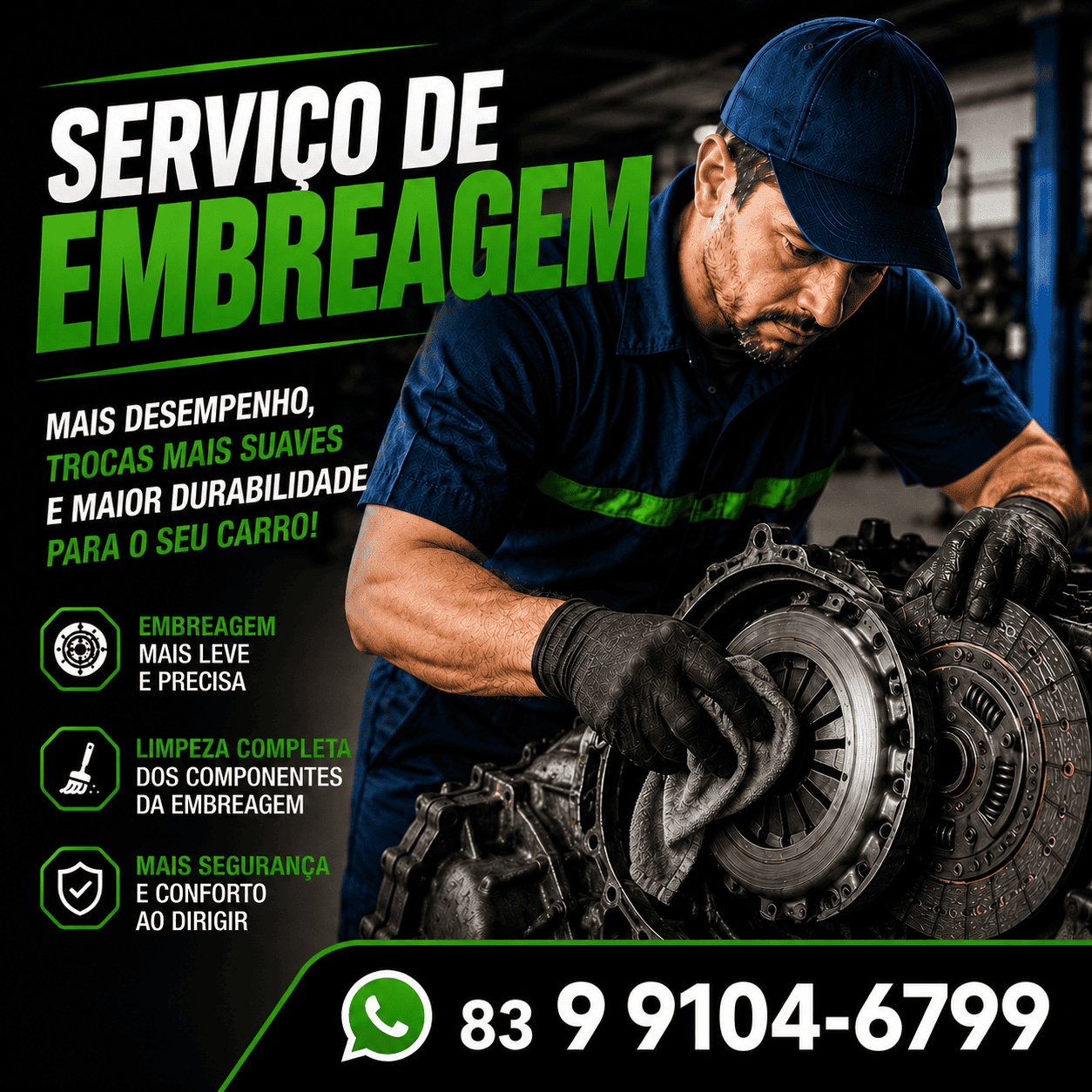 Limpeza de Embreagem