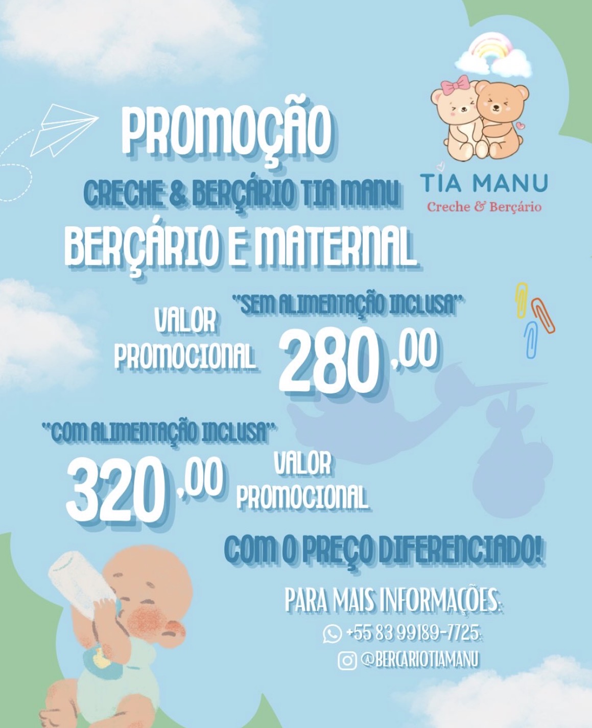 Valor da nossa mensalidade