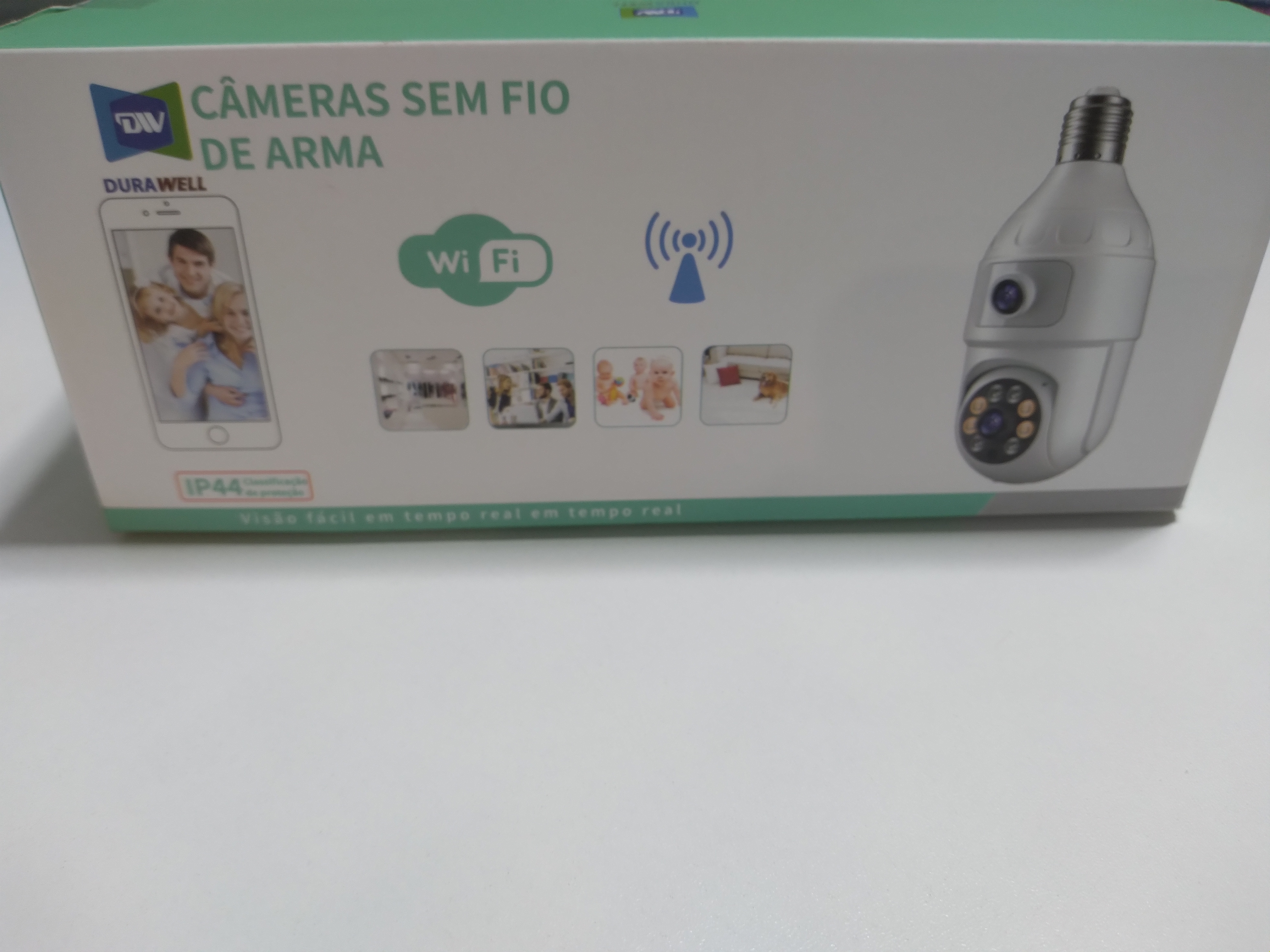 Câmera se fio de Bocal Dupla