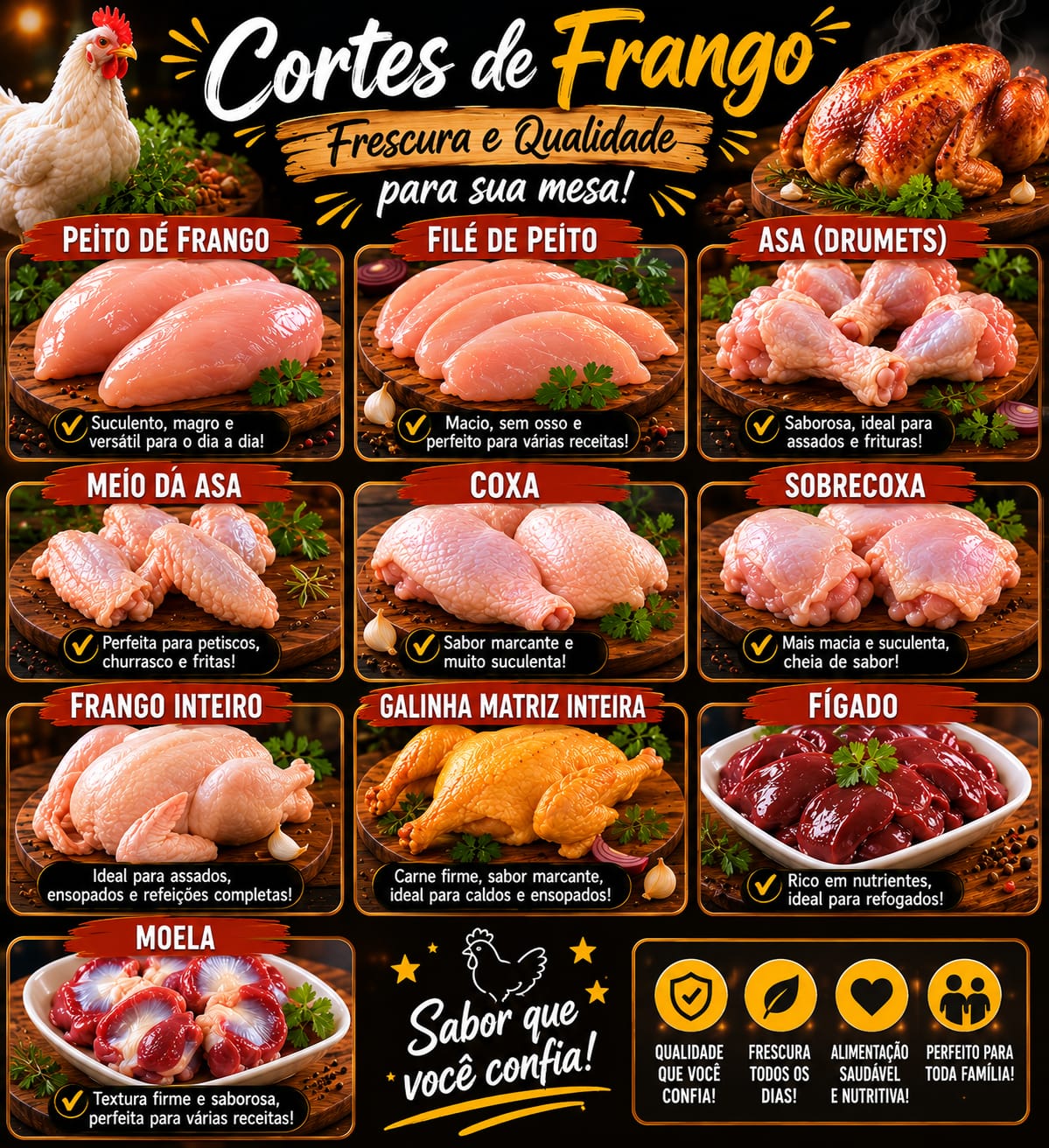 Cortes de Frango