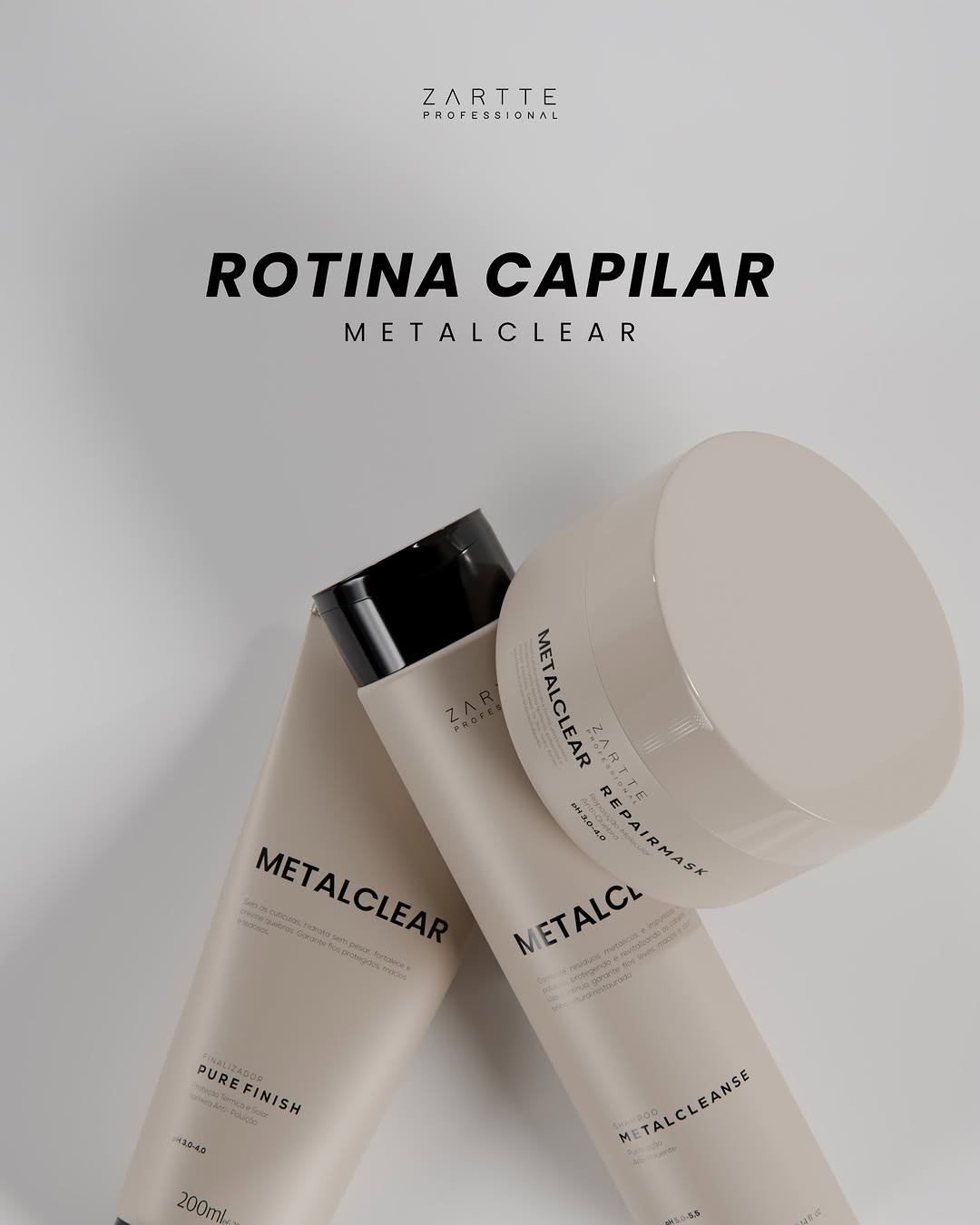 Kit Rotina Capilar da METALCLEAR ZARTTE